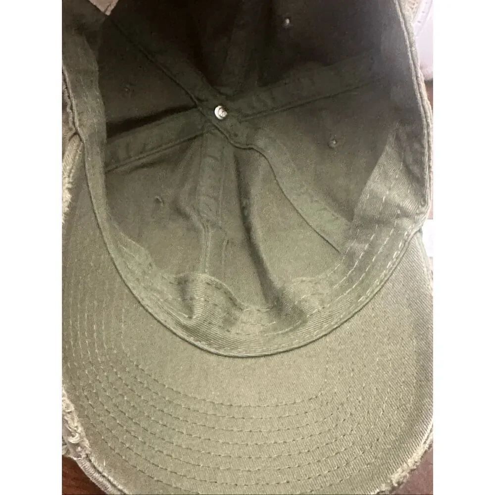 BIRDS" distressed dad hat, a vintage-inspired baseball cap - Picture 5 of 6